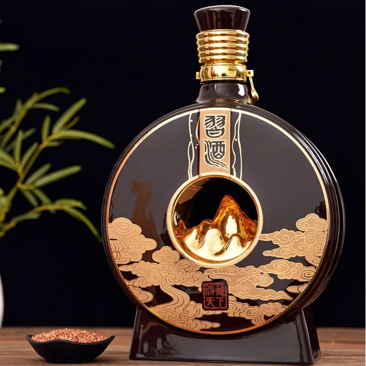习酒韵藏天下《大金山》5L酱香型白酒摆柜收藏文创产品53度5L