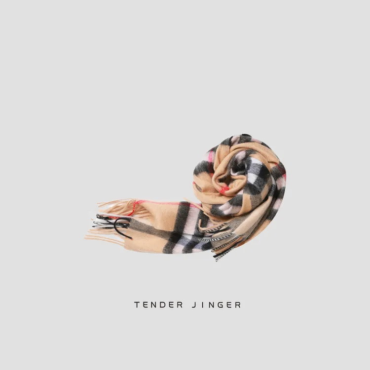 Tender Jinger英伦风羊绒格子围巾T53BBS90128
