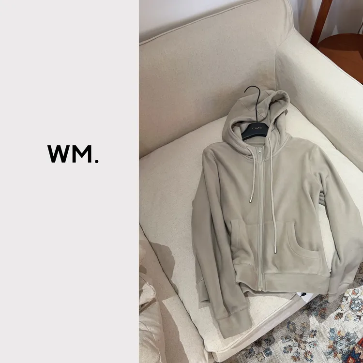 CMZW*小奶包*小众极简立裁显瘦正肩绒绒奶包帽衫JS-V-25100701