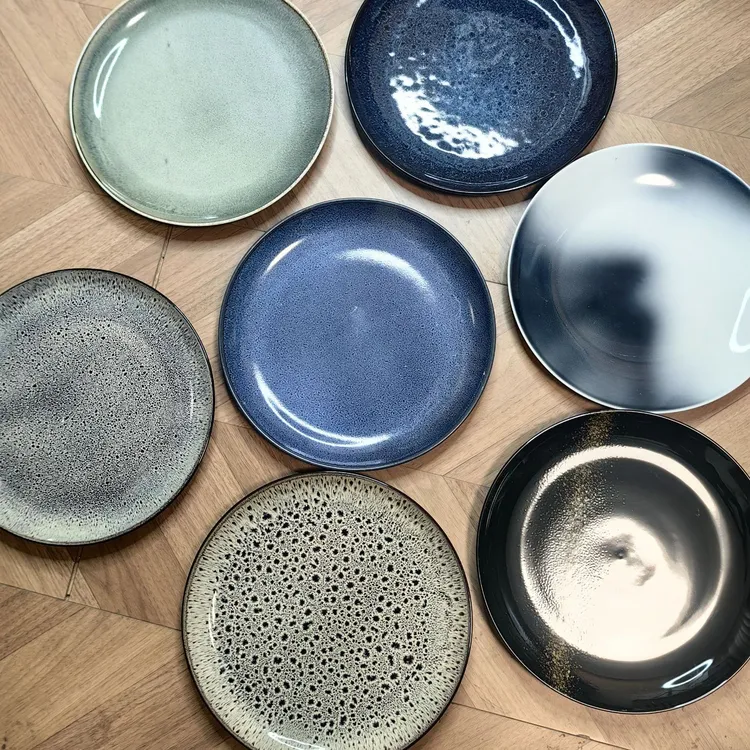 10.5英寸两个装高颜值 西餐大盘陶瓷餐厅牛排盘沙拉意面盘子微瑕