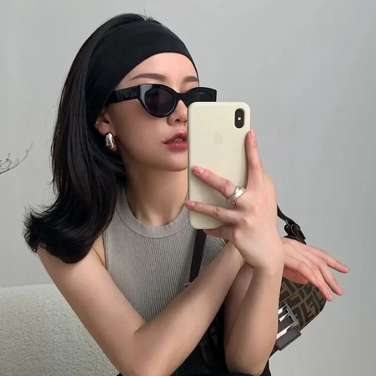 欧美莫兰迪色宽发带 感发箍运动宽边吸汗头带 女2025新款头套