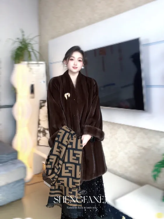 90衣长V领中长款南瓜袖极简风街头风