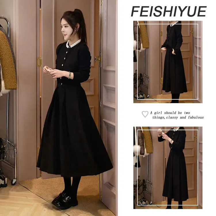 超火早秋穿搭新款套装女2025设计感复古修身上衣时尚半身裙两件套