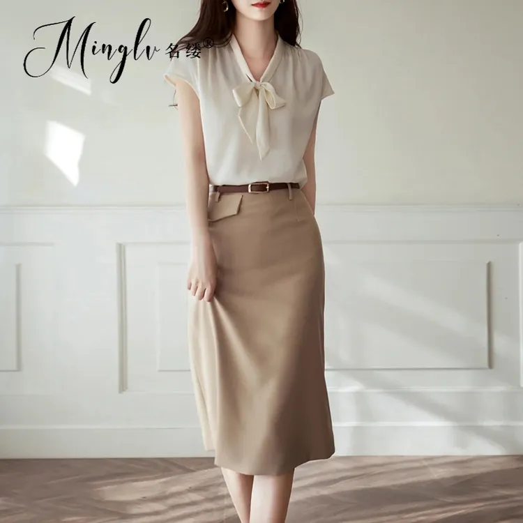 夏装轻奢高定女装套装职业装气质女神范高端知性优雅时尚两件套裙