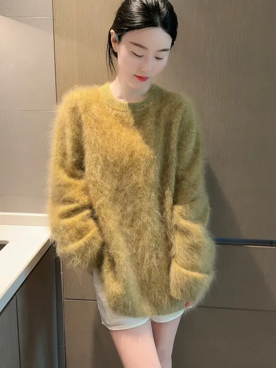 【绿豆沙】100羊绒拉绒