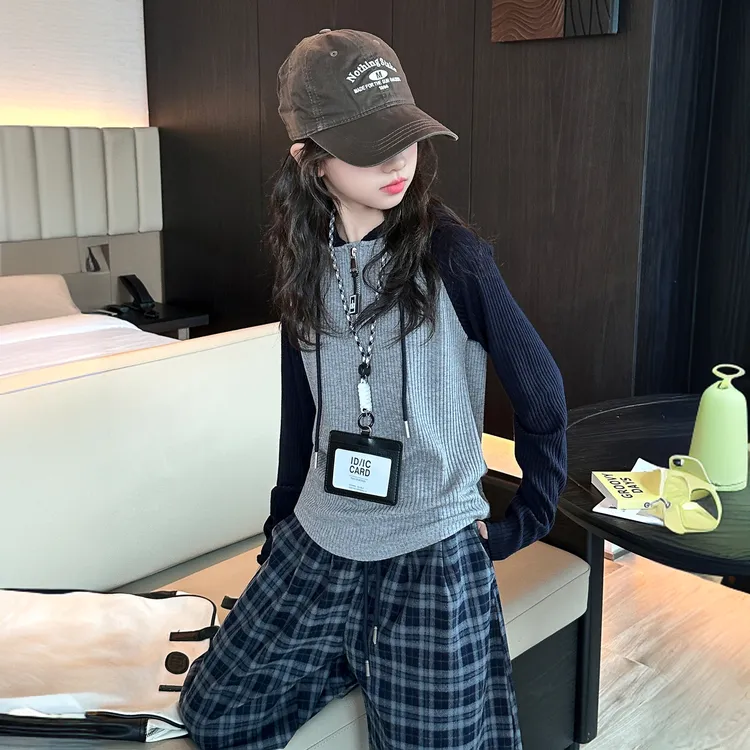 女童春秋季套装2025新款女大童秋装韩系上衣儿童百搭休闲裤两件套