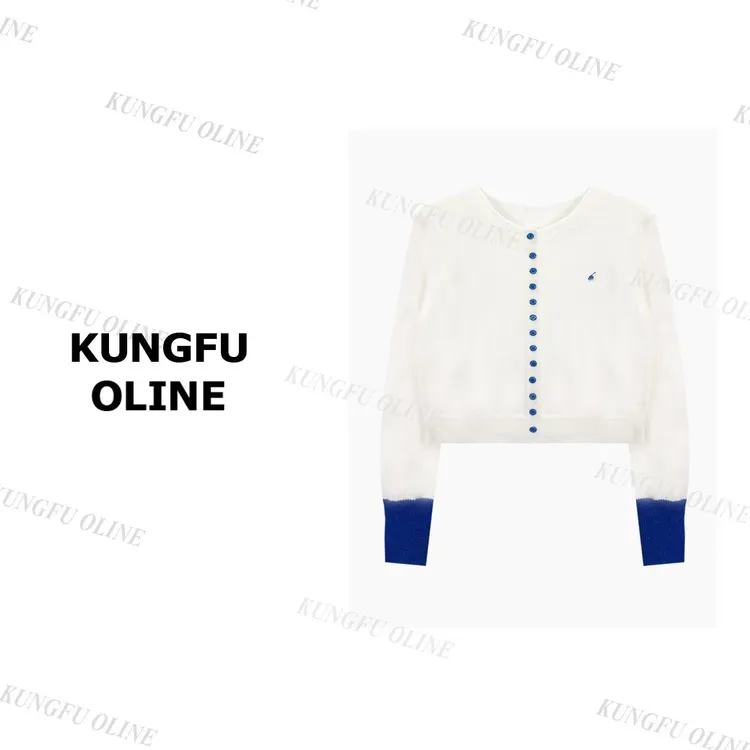 【厚款】【拼色毛衣开衫】KS4-66秋冬开衫复古设计师长袖针织衫毛衣