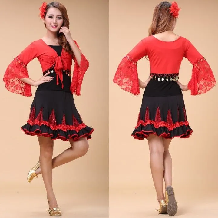 广场舞服装新款装秧歌服健身运费跳舞服成人民族风舞蹈服裙子套装