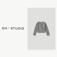 DEDM•STUDIO/（含山羊绒+绵羊毛）粗花呢轻奢小香外套（247709）