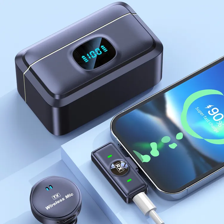 专业级真无线一拖二麦克风