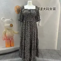 9331黑色碎花夏季连衣裙