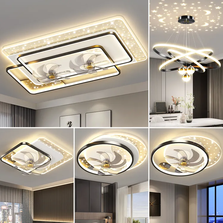 客厅灯led吸顶灯现代简约大气中山灯具卧室餐厅风扇吊灯2025新款