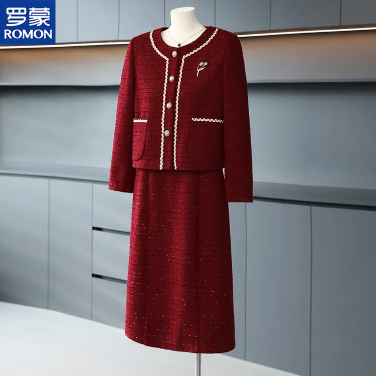 罗蒙洋气喜婆婆婚宴礼服丈母娘婚礼连衣裙喜妈妈婚宴装平时也能穿