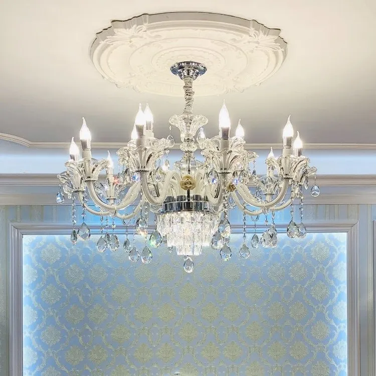 德国2023新款欧式水晶吊灯客厅餐厅卧室网红水晶灯简欧奢华法