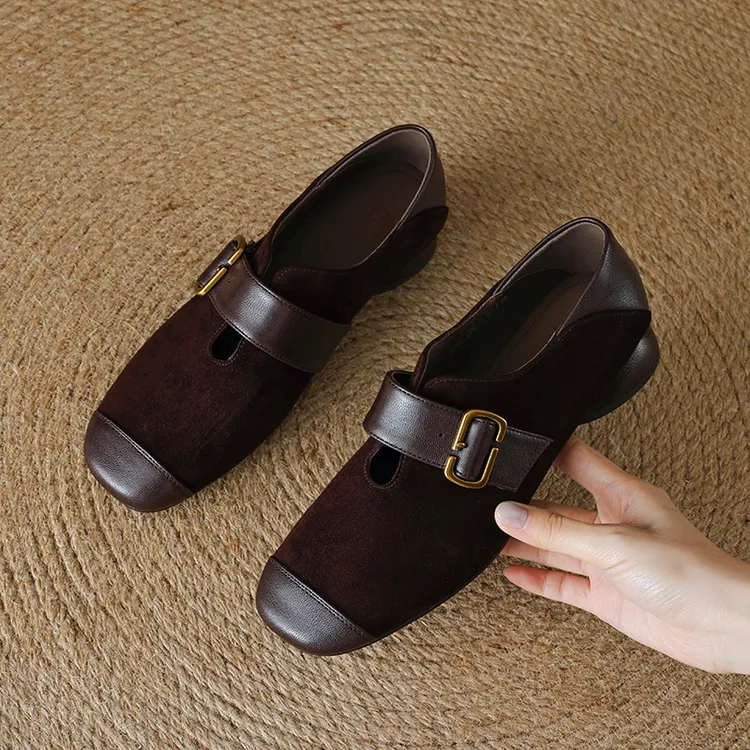 香港1:1开模真皮深口秋季新款百搭爆款乐福鞋2025低跟鞋子女复古