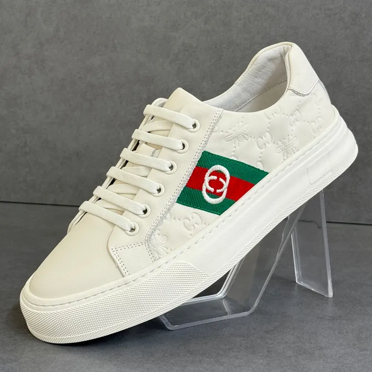 男生小白鞋2025新款男鞋秋季鞋子男潮鞋真皮平底休闲鞋小众板鞋男