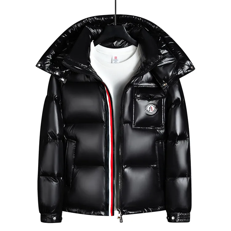 蒙口平彩虹条羽绒服男女同款冬季新款加厚极寒保暖黑金鹅绒服外套