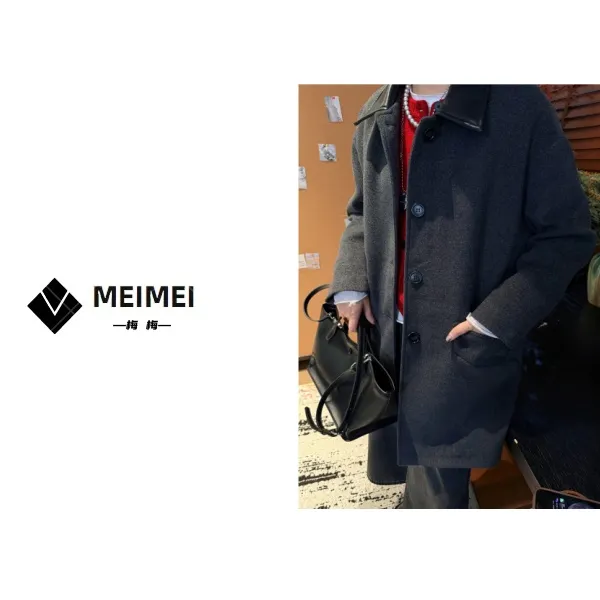 XMM.《高级灰羽绒西装》秋冬新款时尚百搭洋气休闲小众羽绒西装8807