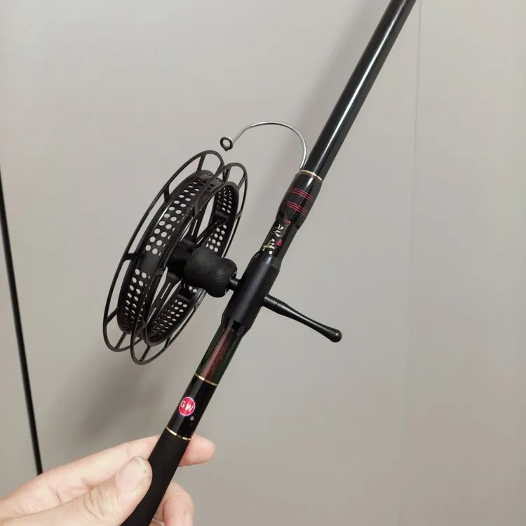 碳素盘车竿28调便携溪流竿冲钓竿实木手把富士导环短节专业