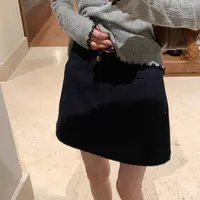 高端货~超显瘦A字裤裙短裙女高腰百搭设计感半身裙秋季新款