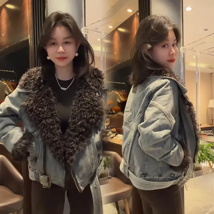 2025秋冬新款时尚显瘦气质网红高档洋气女高级百搭宽松大码外套潮