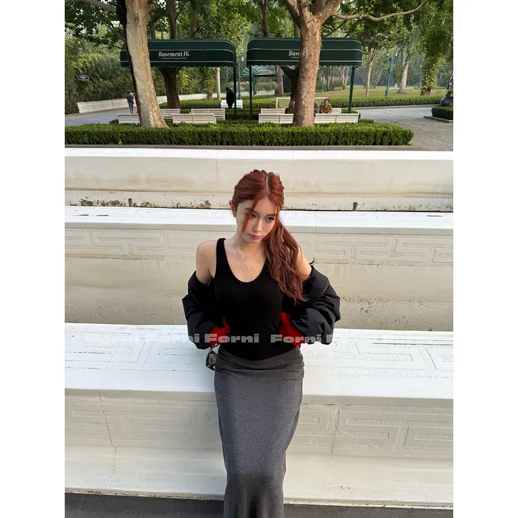 FORNI 0感随身背心 必入加厚带胸垫针织背心