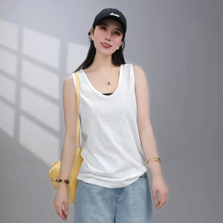 2025夏季新款休闲复古纯色背心BZ02261281