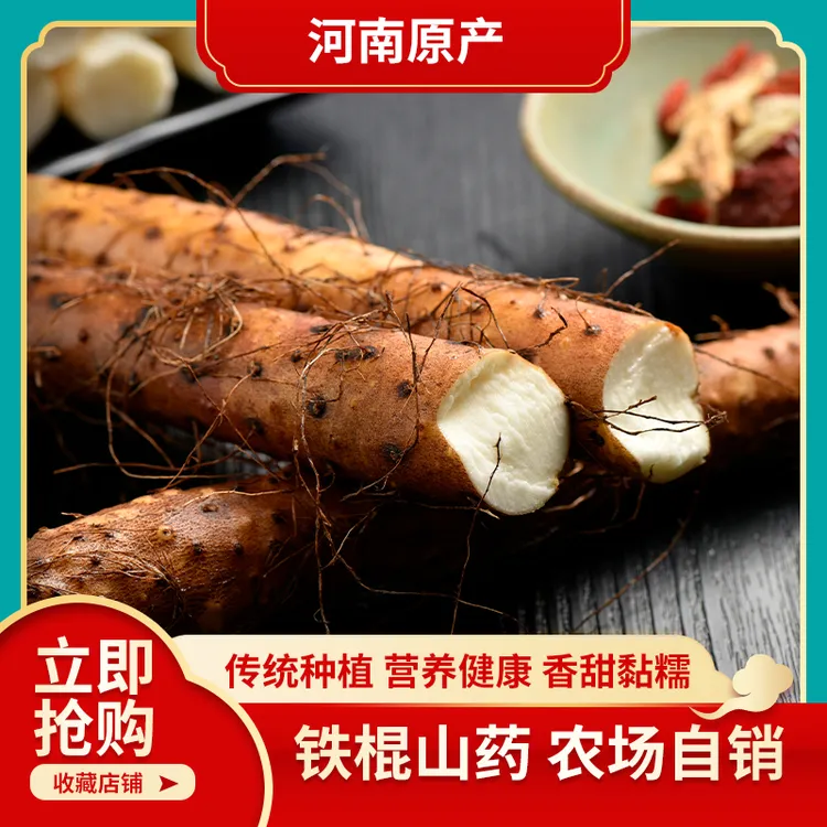 稷铁棍绿色铁棍山药正宗新鲜现挖原产地直接发货高营养蔬菜特产
