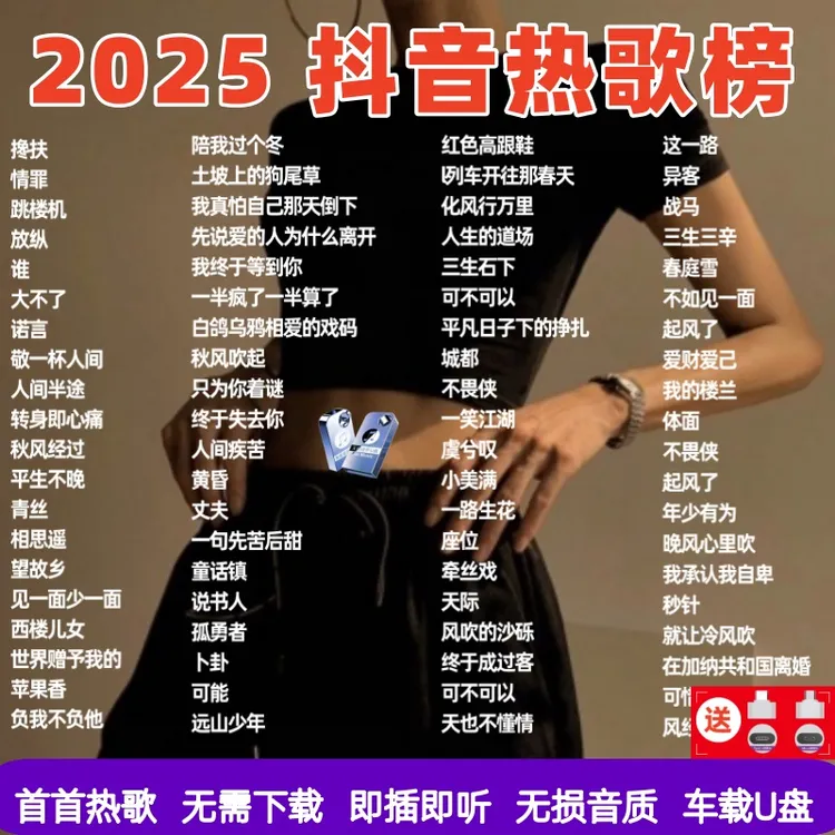 无损柏林之声高音质音乐u盘2025最新抖音火爆车载u盘新歌流行歌
