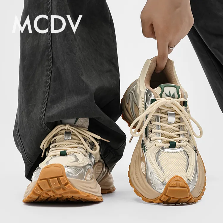 2025夏季新款响尾蛇老爹鞋网面透气运动休闲潮流百搭男鞋鞋子潮鞋