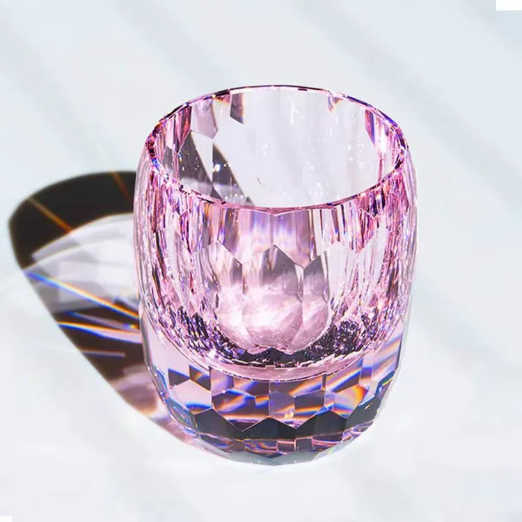 轻奢日式K9水晶江户切子威士忌杯纯手工高级礼品礼物
