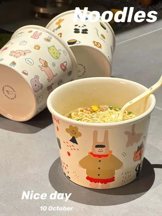 可爱全家桶泡面碗汤碗卡通