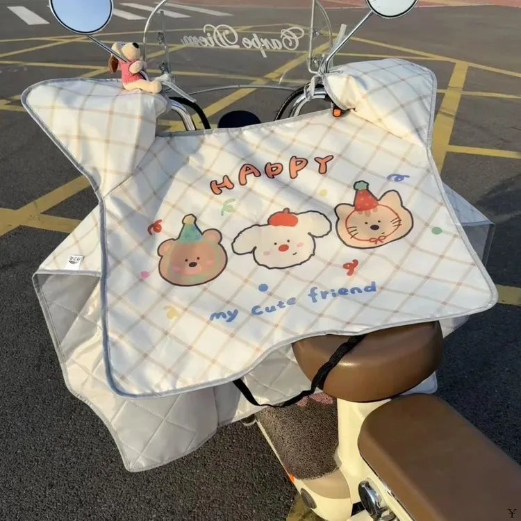 防水防晒薄款电动车挡风被牛津布通用春秋夏季单件普通型遮阳被