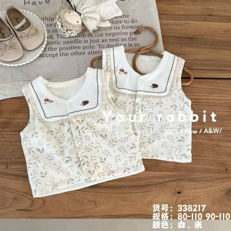 兔家儿童薄棉马甲常规款