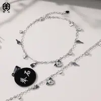 【举石精选】X09-8888-423翡翠脚链（一件/多样性/含镶约3*2mm）O