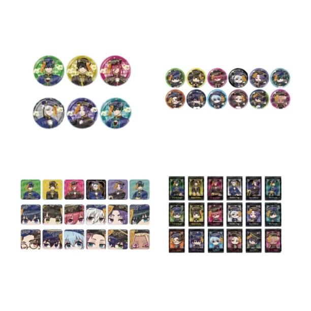 【蓝色监狱】蓝锁Cafe限定中华风僵尸正比&Q吧唧 杯垫特典 盲盒代拆