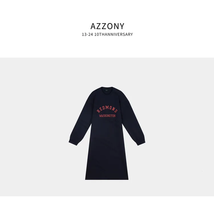 1 YYL 藏青卫衣裙   2025秋款上新autumn  QQWL2504003