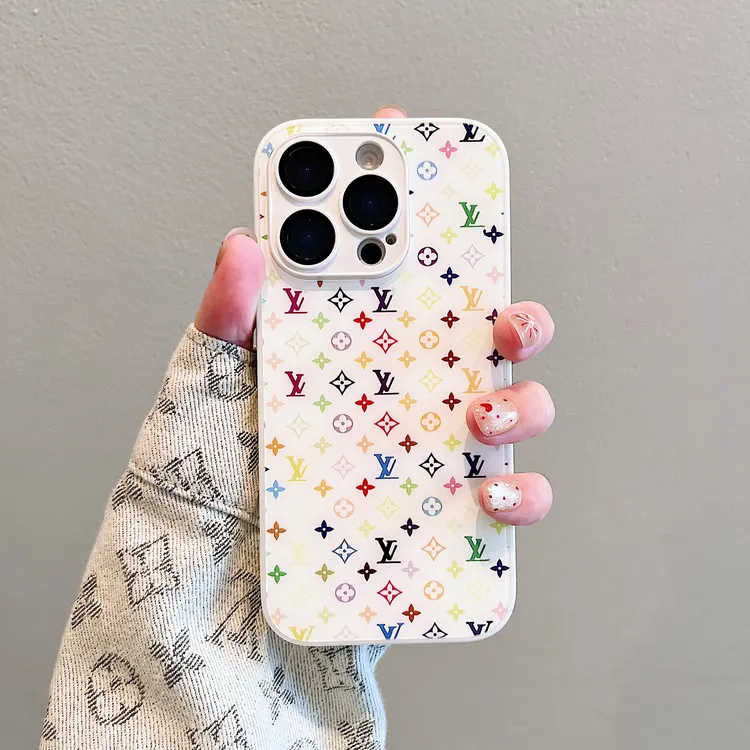 潮牌玻璃高档奢华适用苹果15ProMax手机壳女神14全包iPhone16高级