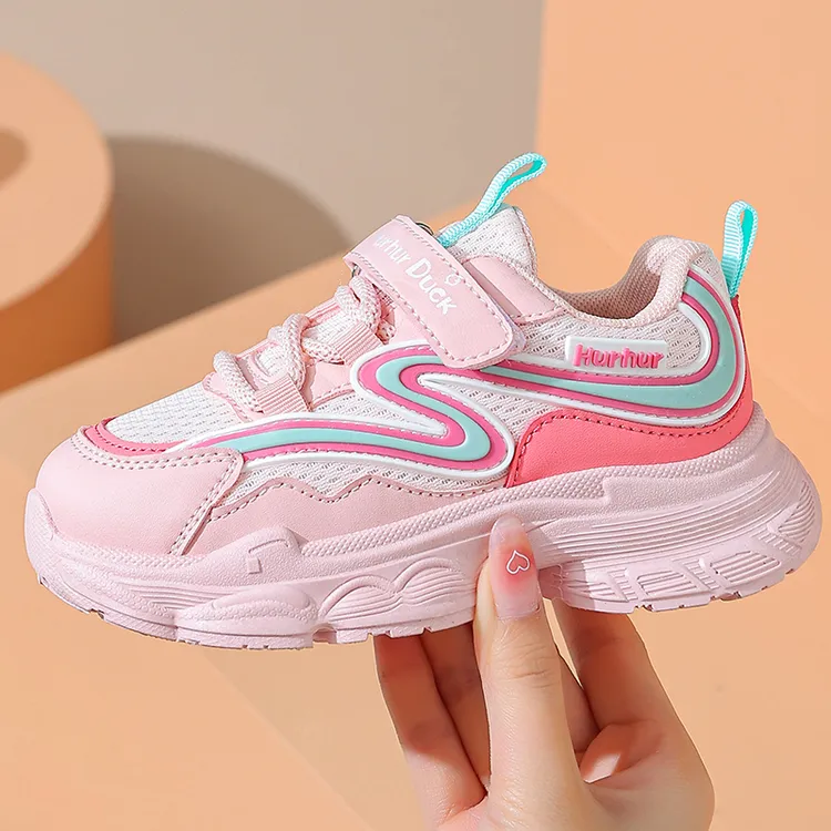 女童运动鞋2025年春季新款网面透气儿童跑步鞋春款休闲鞋女孩鞋子