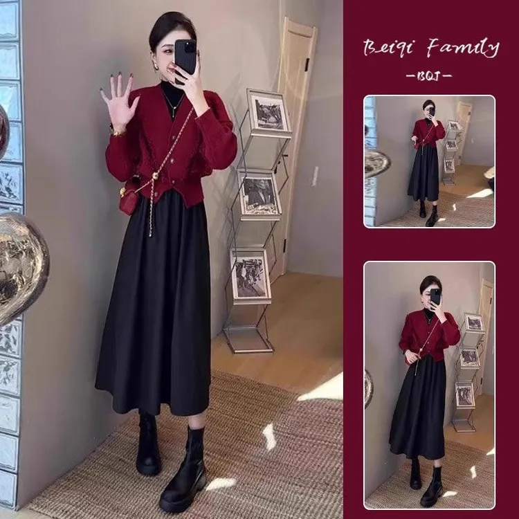 2025新款今年流行爆款女装秋季时髦洋气v领长袖针织衫v领毛衣上衣