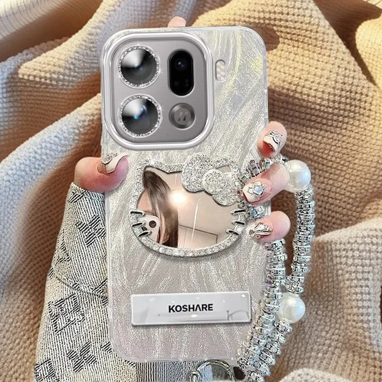 带镜头膜OPPOFindX9Pro手机壳KT猫镜子PLG110软壳findx9羽纱高档