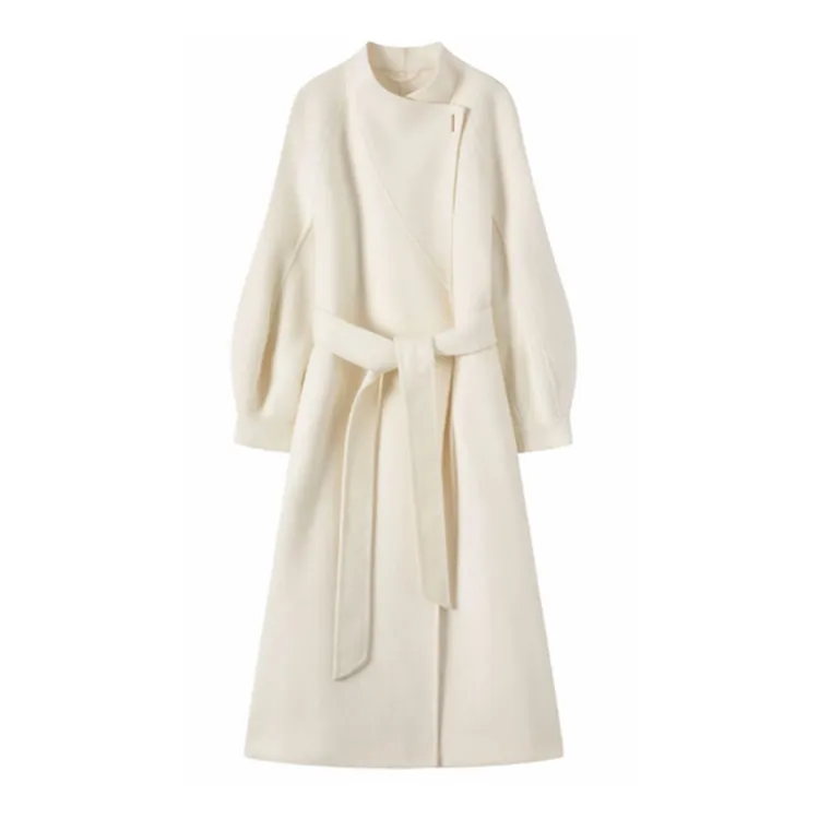 KALUOLAI/卡洛莱双面羊毛大衣女中长款2025冬季新款宽松毛呢外套