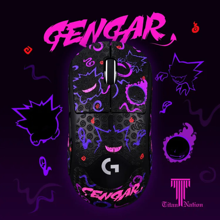 泰坦国度鼠标吸汗防滑贴适用于罗技GPWGPW2GPW3毒蝰v2/G502蜥蜴皮