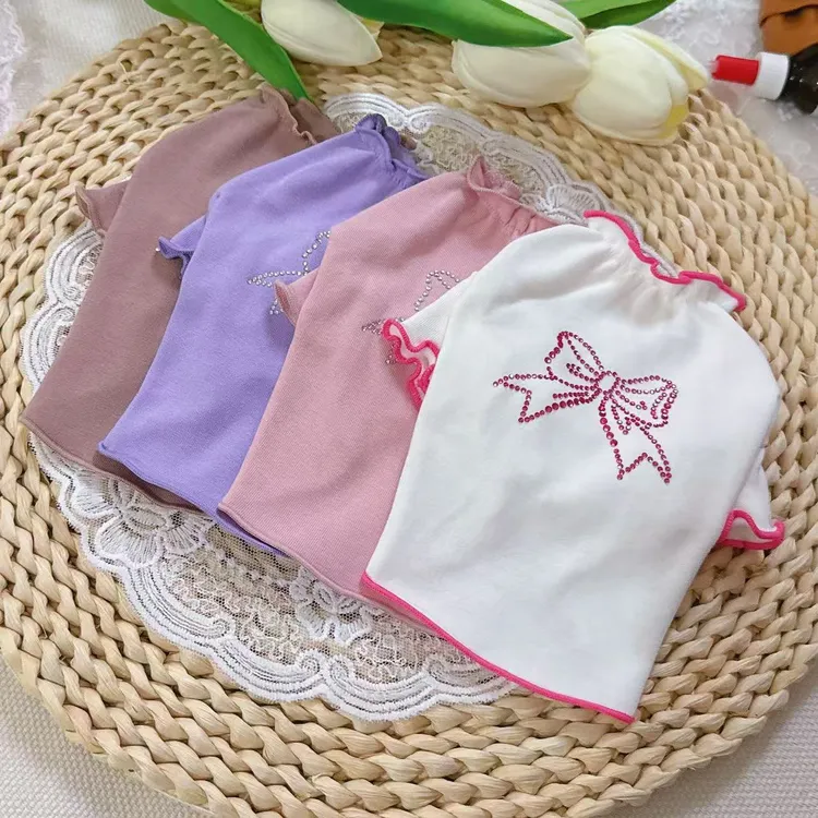 新款宠物服烫钻蝴蝶长袖打底衫