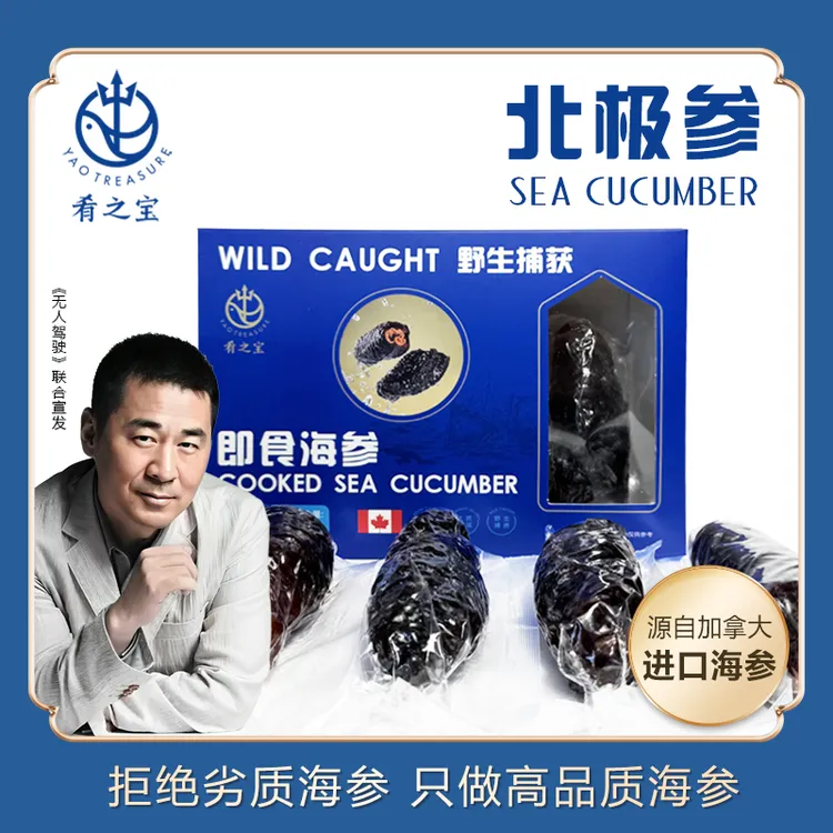 5斤装 不挂冰加拿大北极参野生即食海参进口鲜活海参免蒸煮免泡发