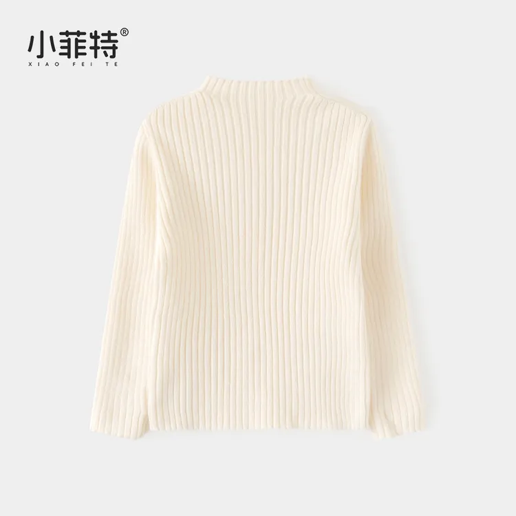 小菲特童装针织半高领毛衣女童秋冬季新款儿童百搭上衣MFYD52345