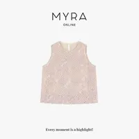 MYRA“花语”立体花朵马甲无袖坎肩XMSC025122