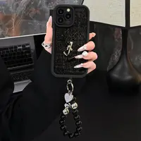 适用于苹果16网红潮牌手机壳OPPO华为VIVO网红简约个性全包贴布款