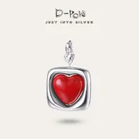 灯小炮 吊坠925银 【可爱桃】新年吊坠（8395）轻奢时尚红色小众挂坠