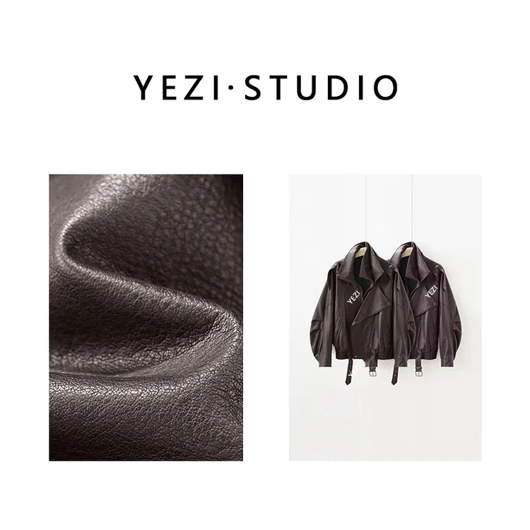 【新年战袍】西班牙進口拉东*玛定制色羔羊泡皮双层领皮衣26124002